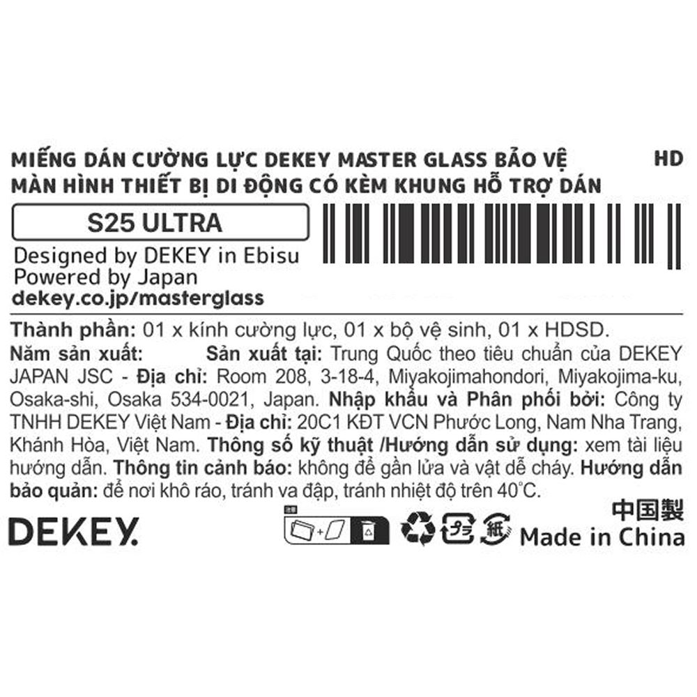 Miếng dán kính cường lực Samsung S25 Ultra DEKEY 3D Sentery - 11