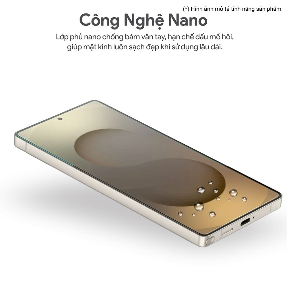 Miếng dán kính cường lực Samsung S25 DEKEY 3D Sentery Màu Trắng