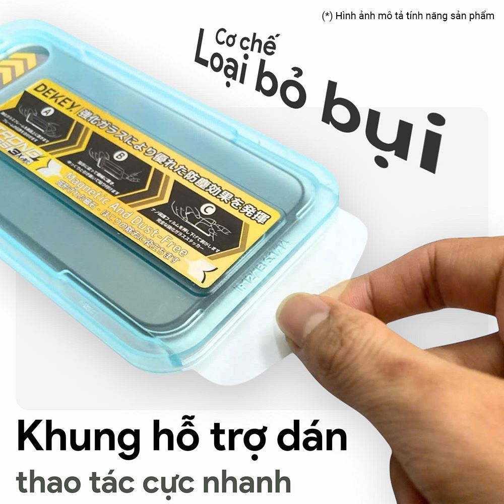 Miếng dán kính cường lực chống nhìn trộm iPhone 12/12 Pro DEKEY 3D Quintessence Màu Trắng