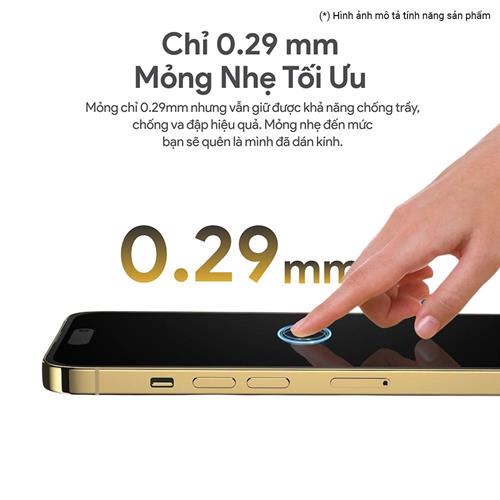 Miếng dán kính cường lực iPhone 12 Pro Max DEKEY 3D Quintessence Màu Trắng