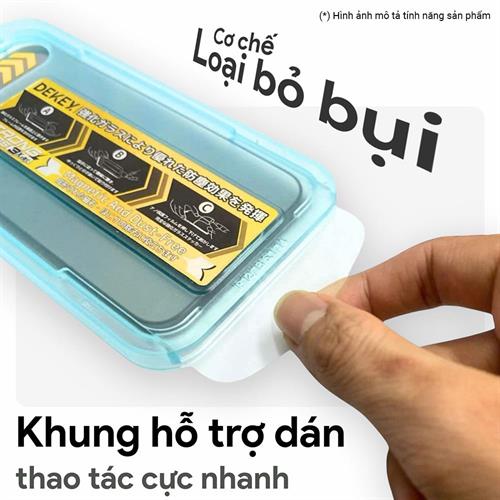 Miếng dán kính cường lực iPhone 12 Pro Max DEKEY 3D Quintessence Màu Trắng