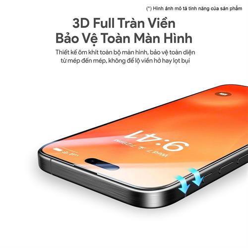 Miếng dán kính cường lực iPhone X/XS/11 Pro DEKEY 3D Luxury Màu Trắng
