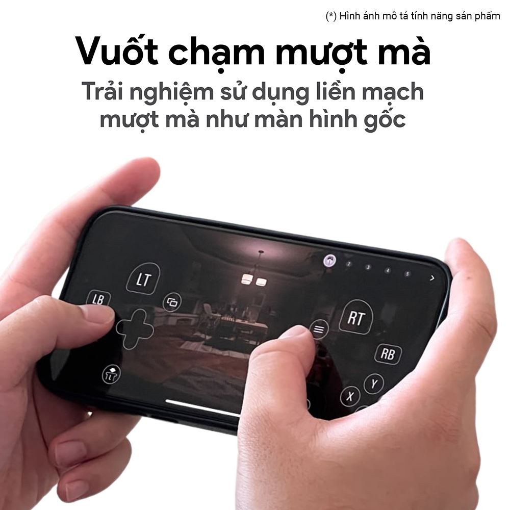 Miếng dán kính cường lực iPhone 14 Pro DEKEY 3D Deluxe Màu Trắng