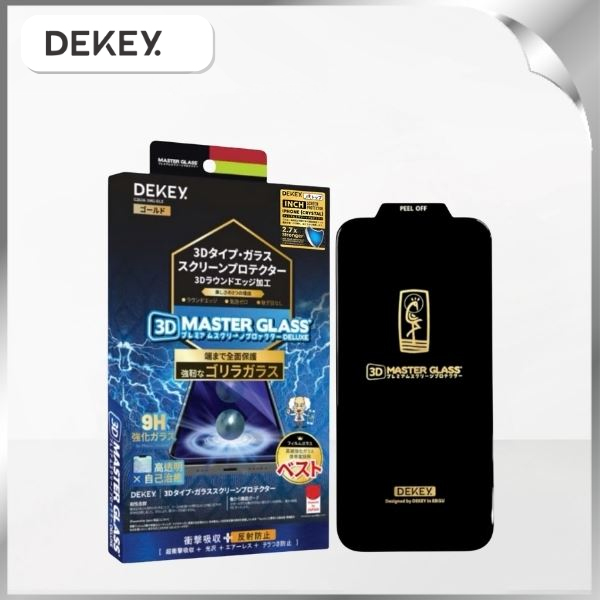 Miếng dán kính cường lực iPhone 15 Promax DEKEY 3D Deluxe