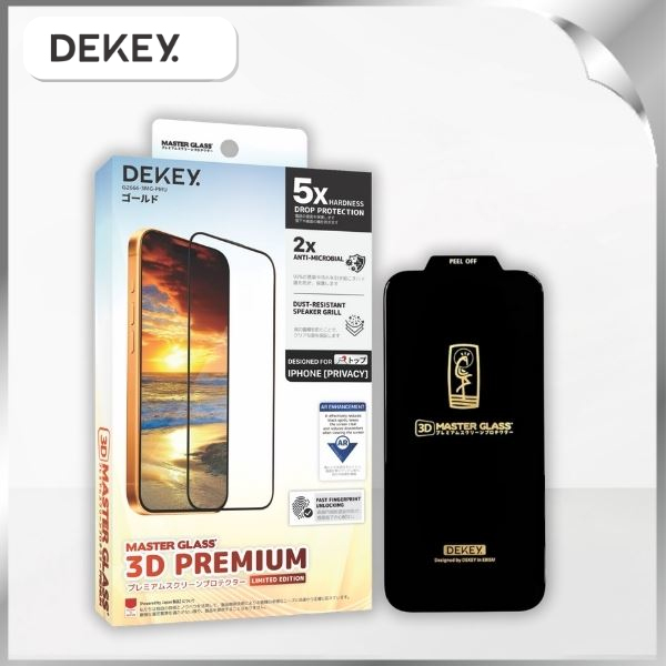 Miếng dán iPhone 16 Pro/17 DEKEY 3D Premium