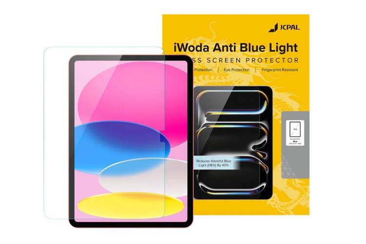 Miếng dán kính cường lực chống ánh sáng xanh iPad 10/iPad 11 (A16) JCPAL Màu Trắng
