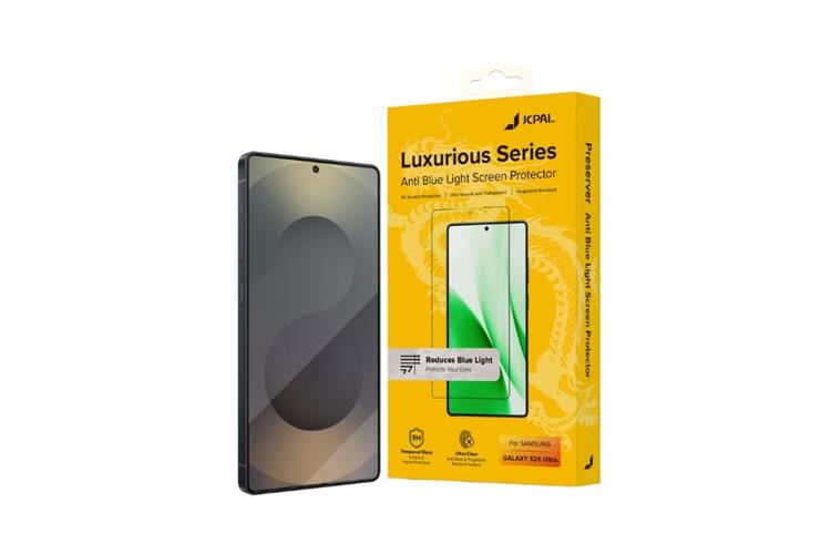 Miếng dán kính cường lực chống ánh sáng xanh Samsung Galaxy S26 Ultra JCPAL Màu Trắng