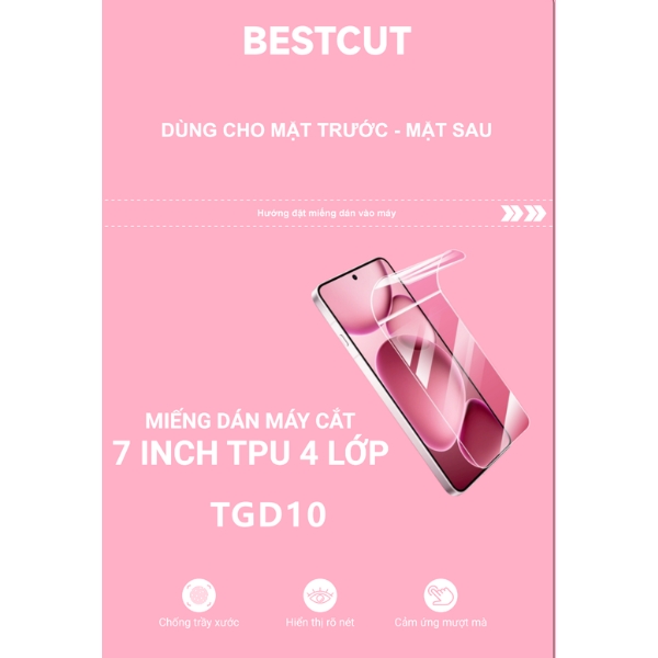 Miếng dán máy cắt TPU 4 lớp BESTCUT TGD10