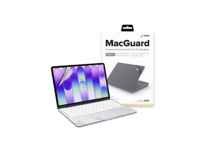 Bộ dán Macbook Neo 13 inch 5 IN 1 JCPAL Màu Bạc
