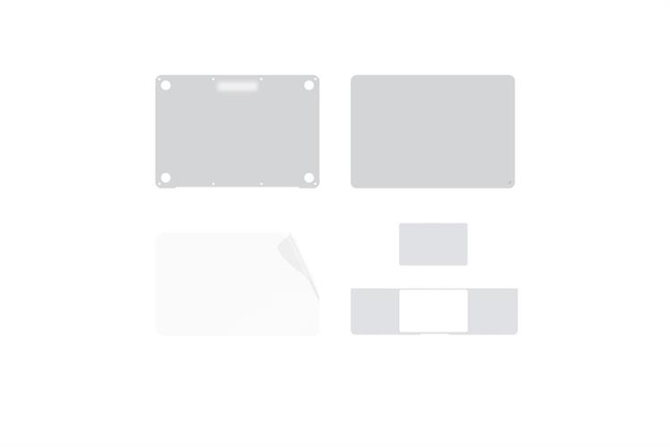 Bộ dán Macbook Neo 13 inch 5 IN 1 JCPAL Màu Bạc
