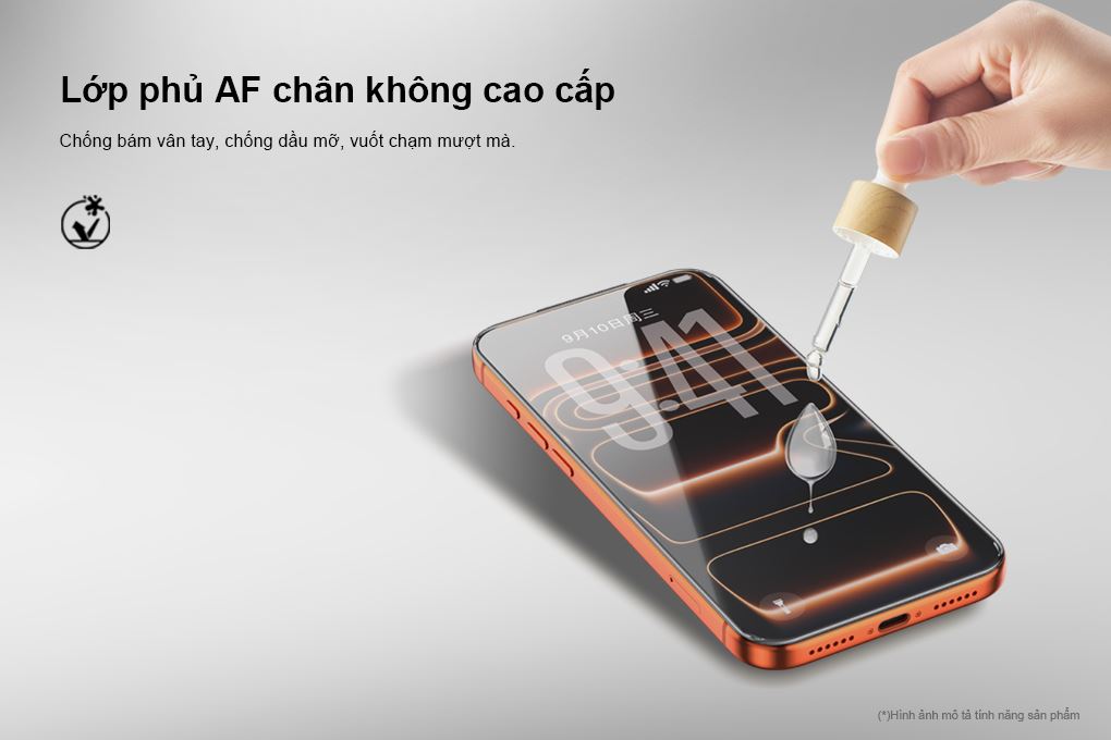 Miếng dán kính cường lực iPhone 17 Pro Max kèm khung JC AVA+ Màu Trắng