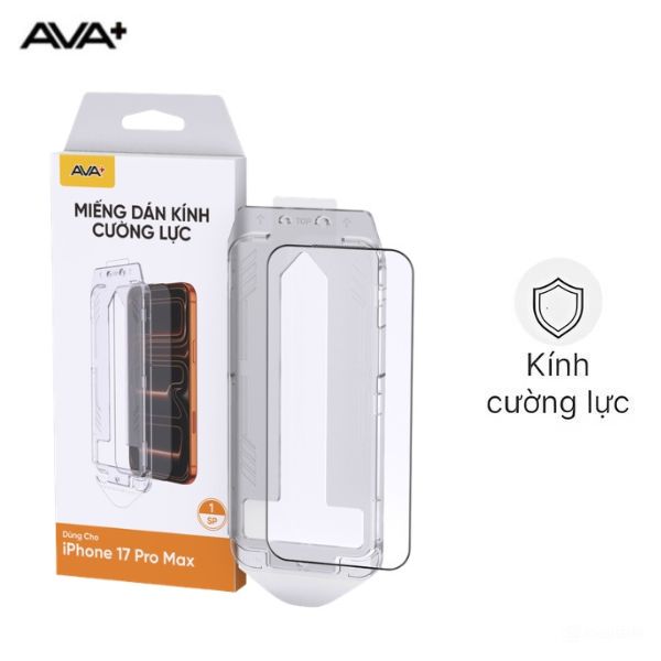 Miếng dán iPhone 17 Pro Max kèm khung JC AVA+