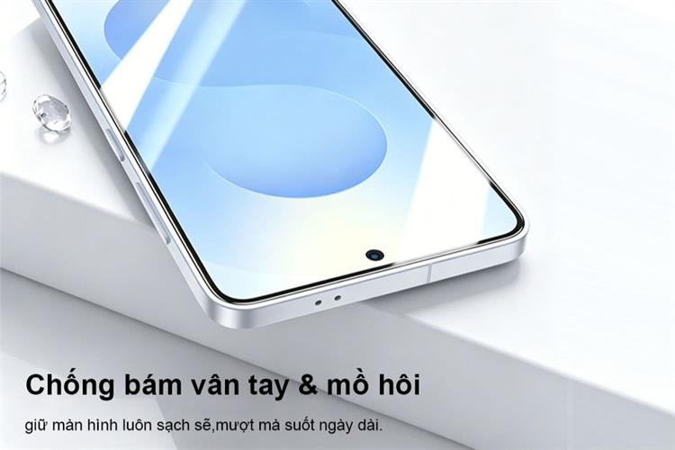 Miếng dán kính Samsung Galaxy S25 cường lực AVA+ JC Màu Trắng