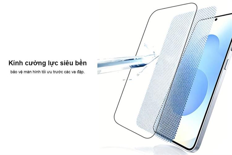 Miếng dán kính Samsung Galaxy S25 cường lực AVA+ JC Màu Trắng