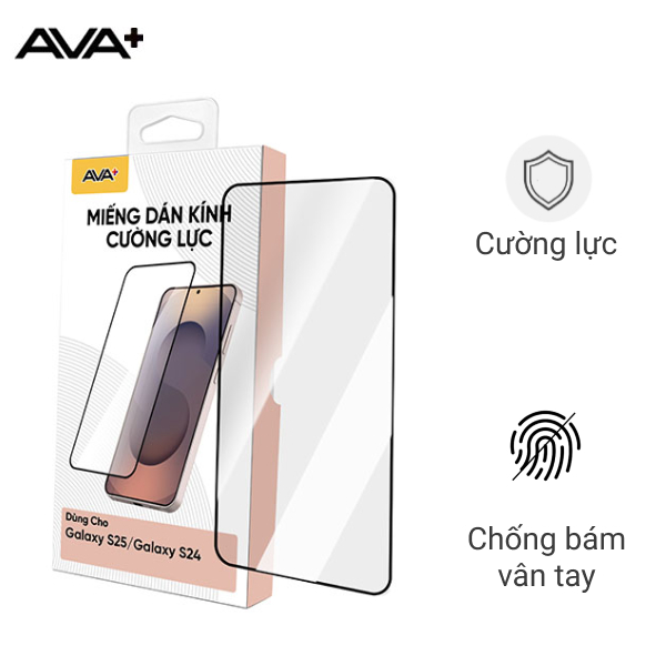 Miếng dán Samsung Galaxy S25 cường lực AVA+ JC