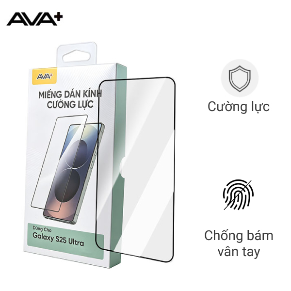 Miếng dán Samsung Galaxy S25 Ultra cường lực AVA+