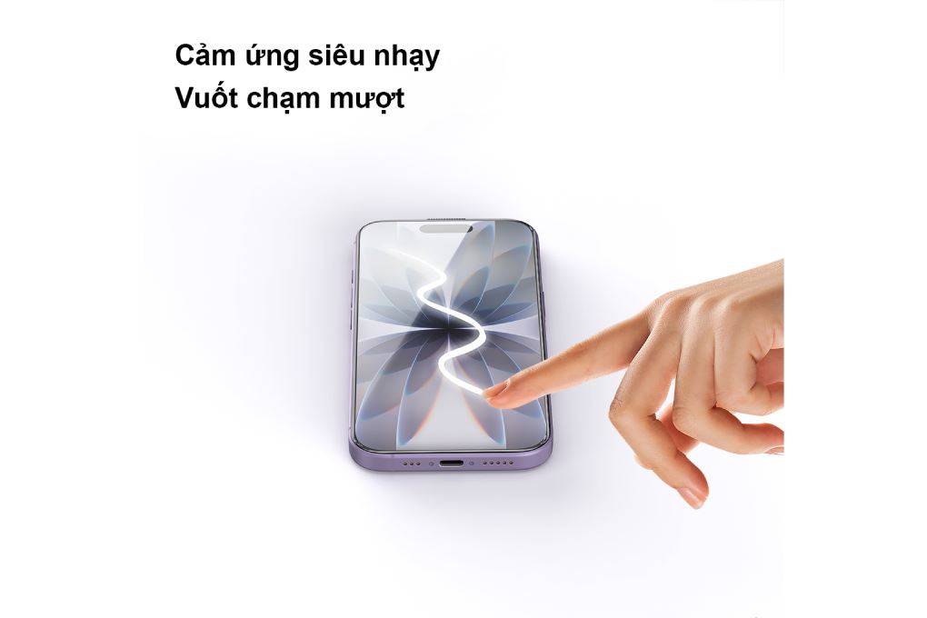 Miếng dán kính cường lực iPhone 17 kèm khung AVA+ JC Màu Trắng