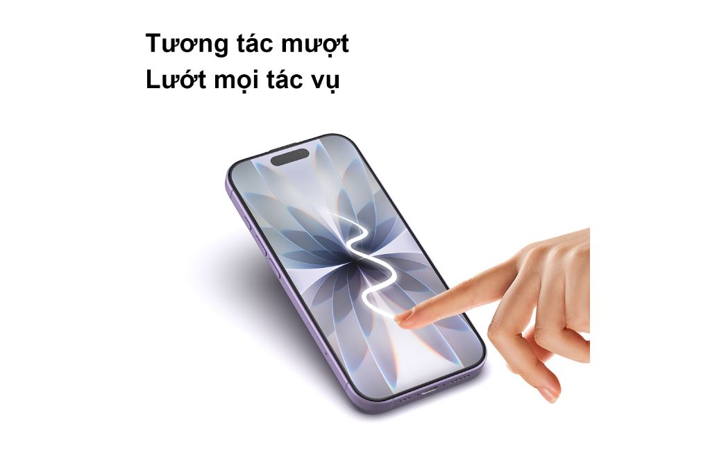 Miếng dán kính cường lực iPhone 17 kèm khung AVA+ JC Màu Trắng