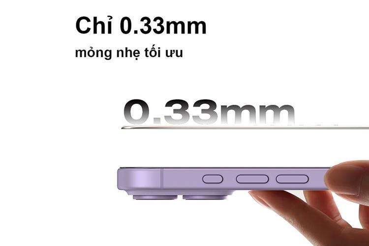 Miếng dán kính iPhone 17 cường lực chống nhìn trộm kèm khung AVA+ JC Màu Đen