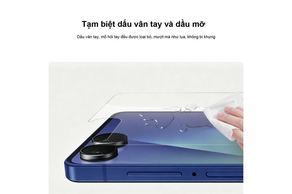 Miếng dán kính cường lực Samsung Galaxy Z FLip8 AVA+ JC Màu Trắng