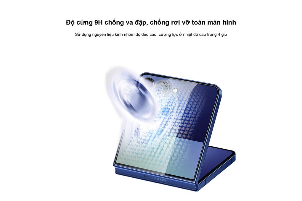 Miếng dán kính cường lực Samsung Galaxy Z FLip8 AVA+ JC Màu Trắng