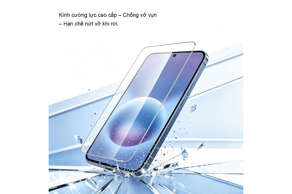 Miếng dán kính cường lực Samsung Galaxy A18 5G AVA+ JC Màu Trắng