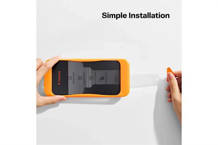 Miếng dán kính cường lực iPhone 17 Pro Max TORRAS TITAN HD Tràn Viền 2 Miếng Màu Trắng