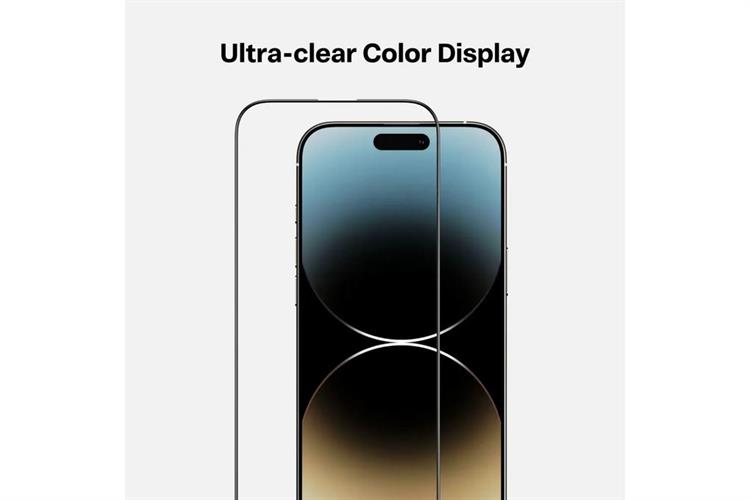 Miếng dán kính cường lực iPhone 17 Pro Max TORRAS TITAN HD Tràn Viền 2 Miếng Màu Trắng