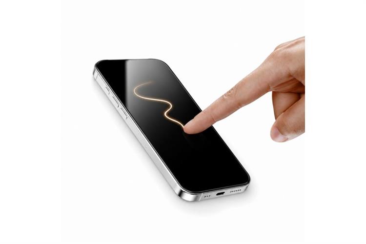 Miếng dán kính cường lực iPhone 16 Pro Max TORRAS TITAN HD Tràn Viền 2 Miếng Màu Trắng