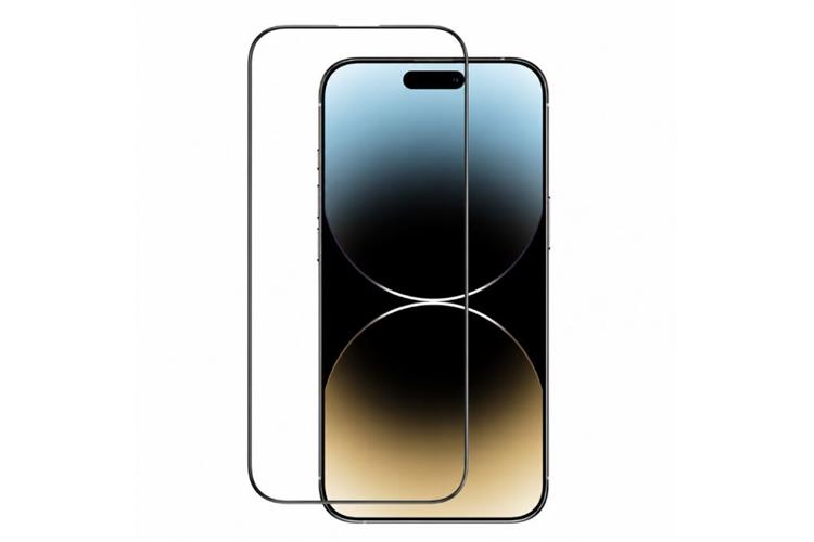 Miếng dán kính cường lực iPhone 17 Pro TORRAS TITAN HD Tràn Viền 2 Miếng Màu Trắng