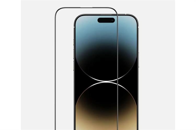 Miếng dán kính cường lực chống nhìn trộm iPhone 14 Pro Max TORRAS TITAN 2 Miếng Màu Trắng