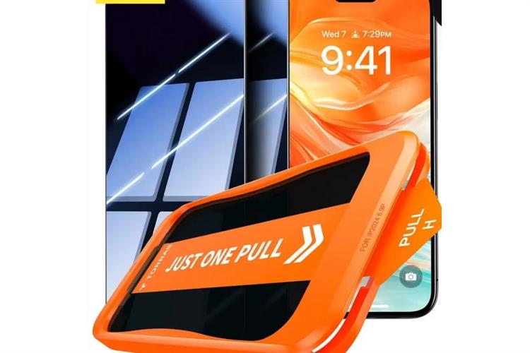 Miếng dán kính cường lực chống nhìn trộm iPhone 17 Pro Max TORRAS AR Màu Trắng