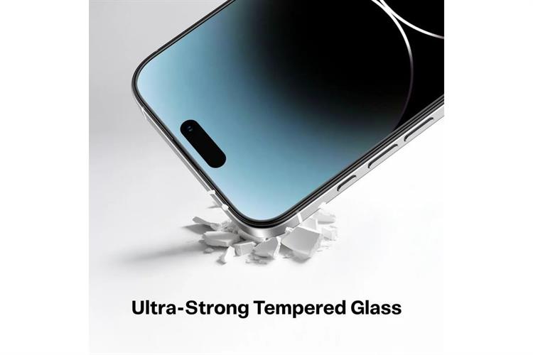 Miếng dán kính cường lực chống nhìn trộm iPhone 17 Pro Max TORRAS AR Màu Trắng
