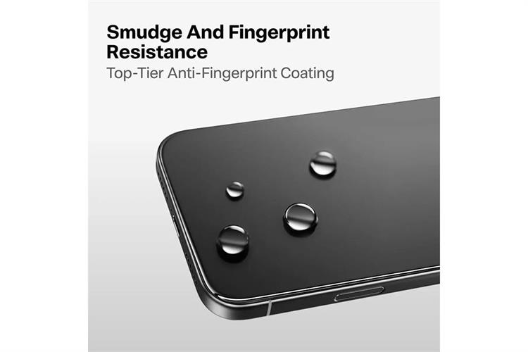 Miếng dán kính cường lực chống nhìn trộm iPhone 15 Pro Max TORRAS AR Màu Trắng