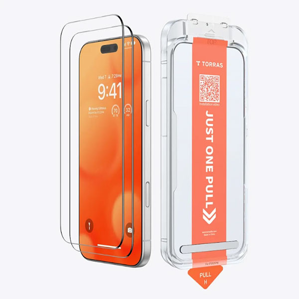 Miếng dán kính cường lực chống nhìn trộm iPhone 15 Pro Max TORRAS AR