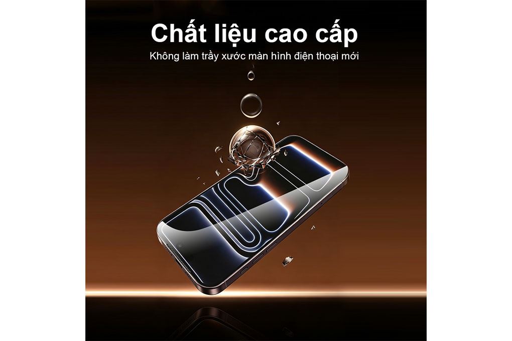 Miếng dán kính cường lực iPhone 18 Pro Max Premium AVA+ JC - 6