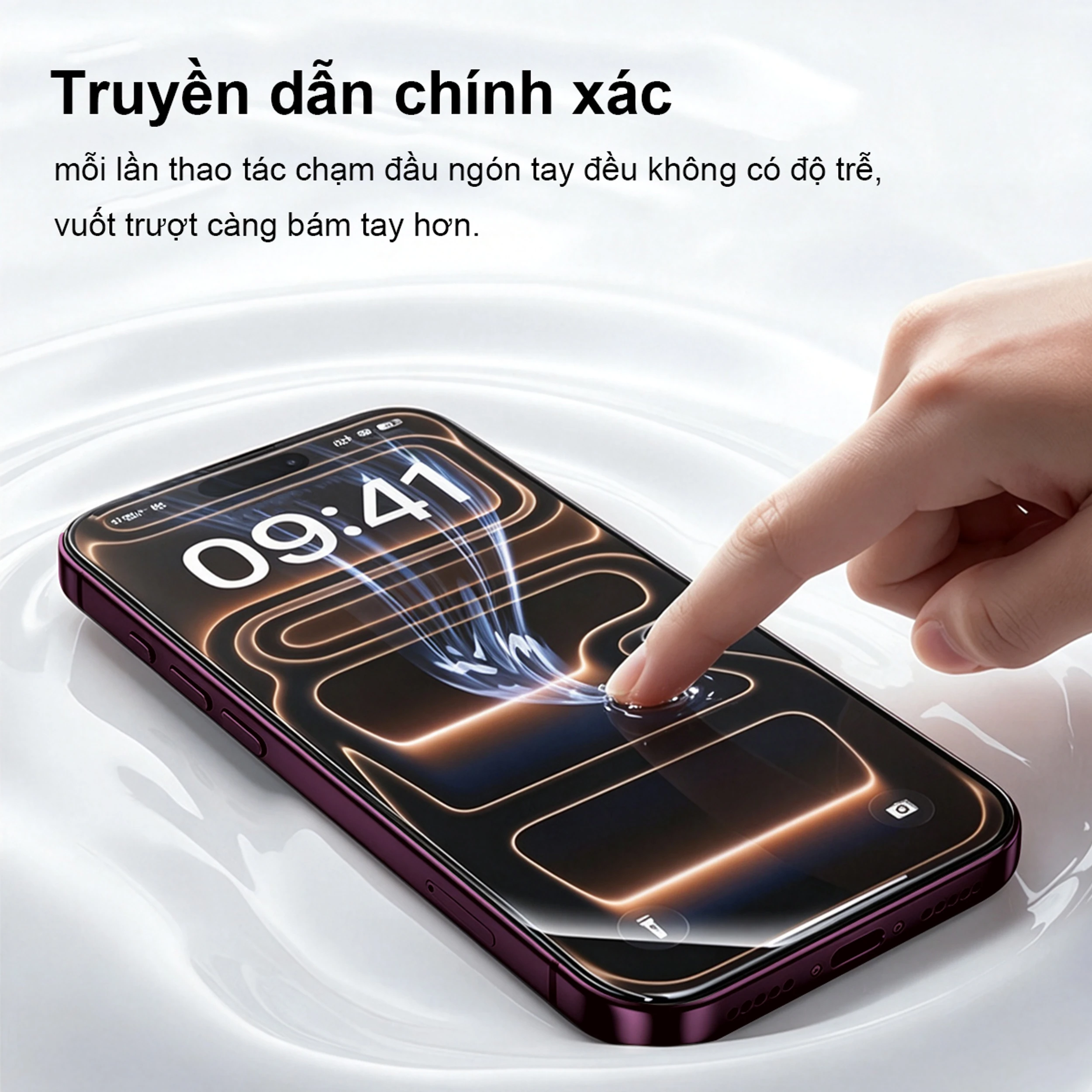 Miếng dán kính cường lực chống phản quang AR iPhone 18 Pro Max AVA+ JC Màu Trắng