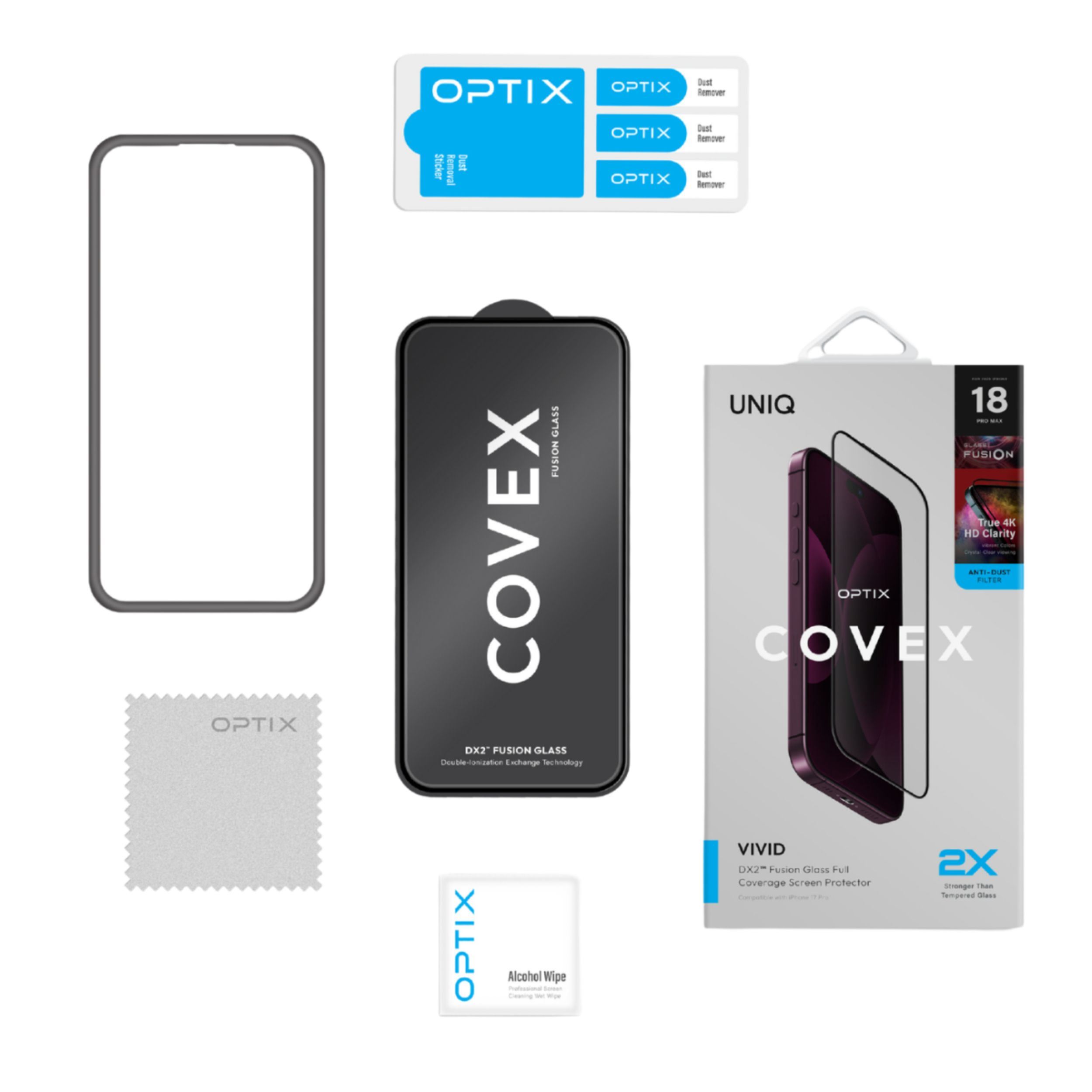 Miếng dán kính cường lực iPhone 18 Pro Max UNIQ - 6