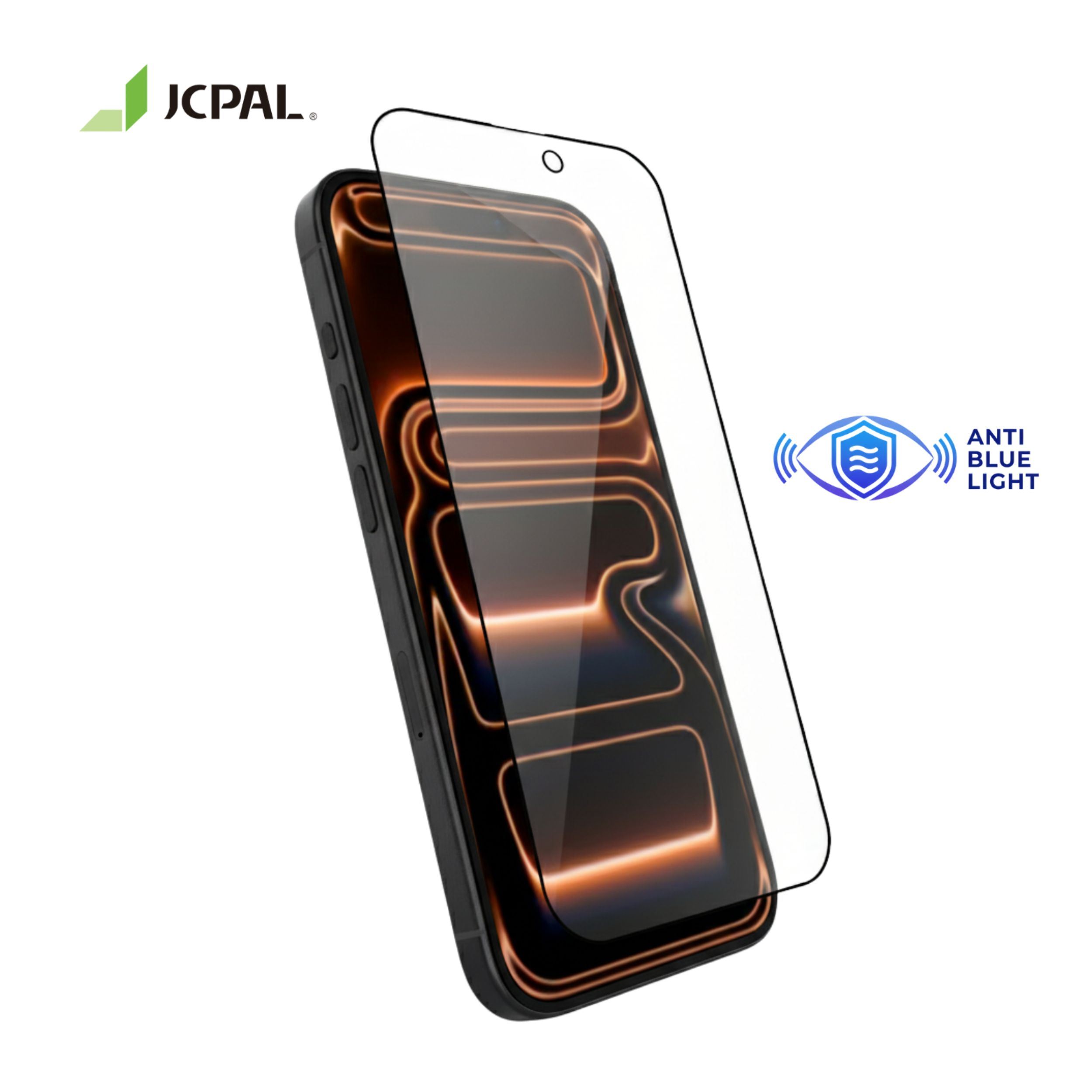 Miếng dán kính cường lực chống ánh sáng xanh iPhone 18 Pro JCPAL Màu Trắng