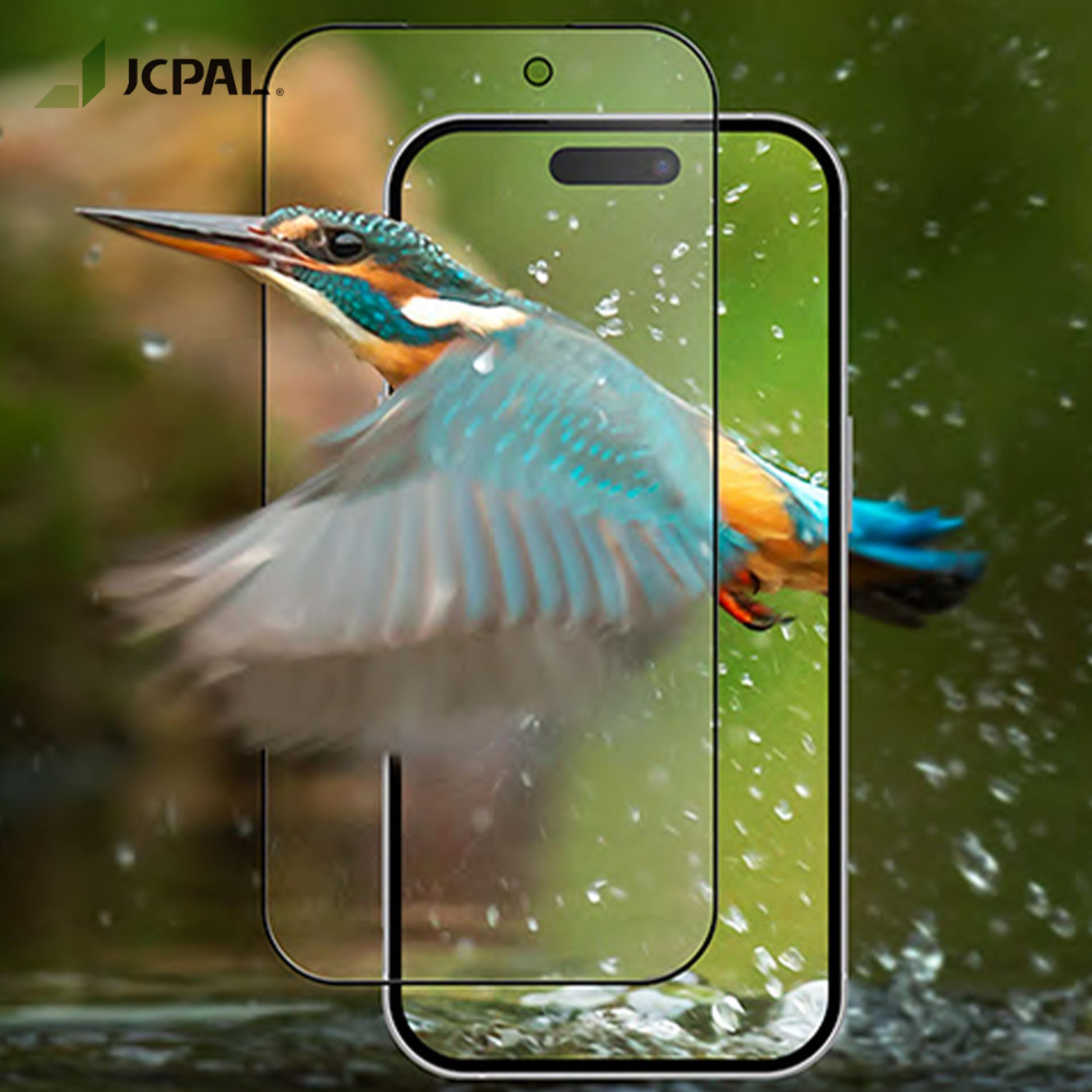 Miếng dán kính cường lực chống ánh sáng xanh iPhone 18 Pro JCPAL Màu Trắng