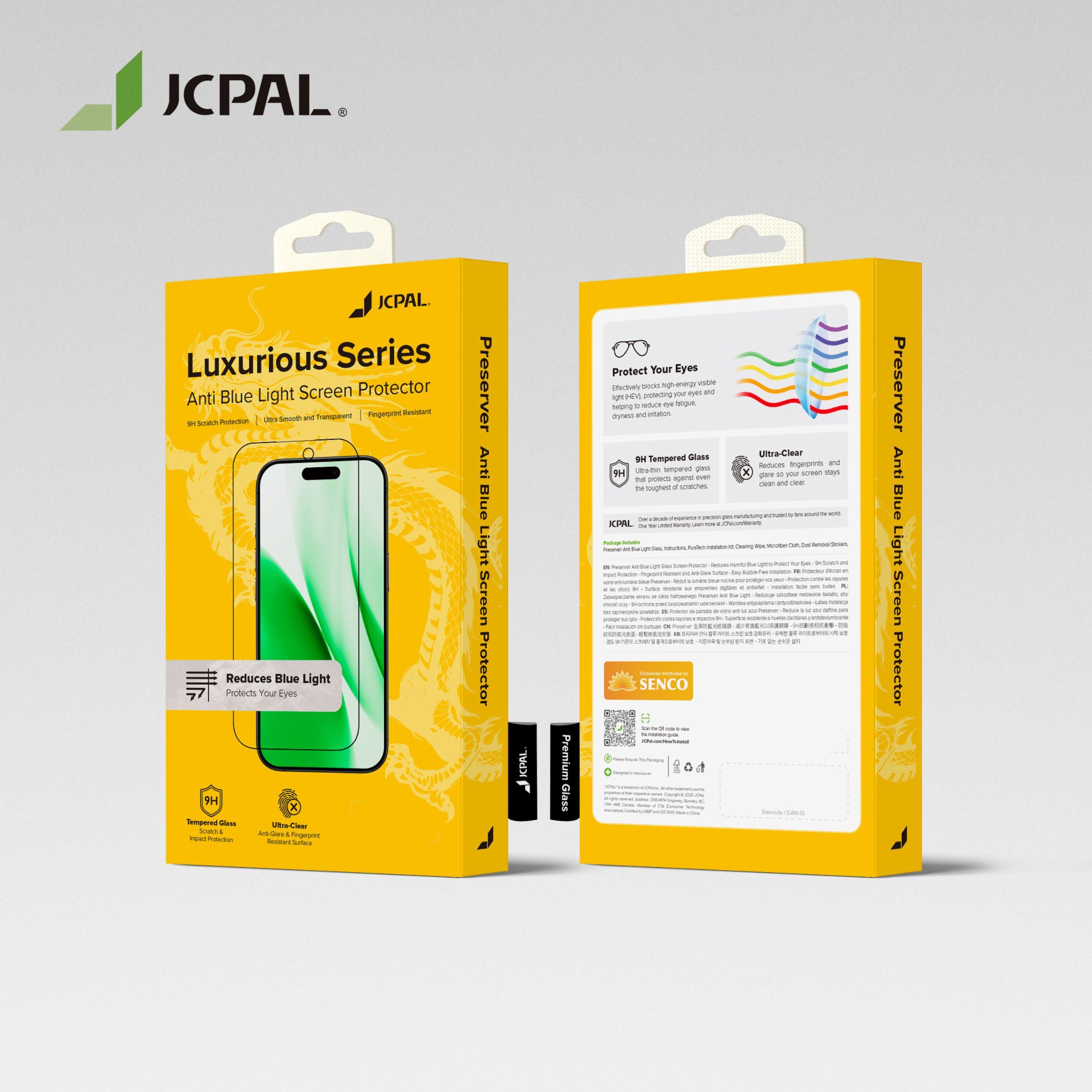 Miếng dán kính cường lực chống ánh sáng xanh iPhone 18 Pro Max JCPAL - 5