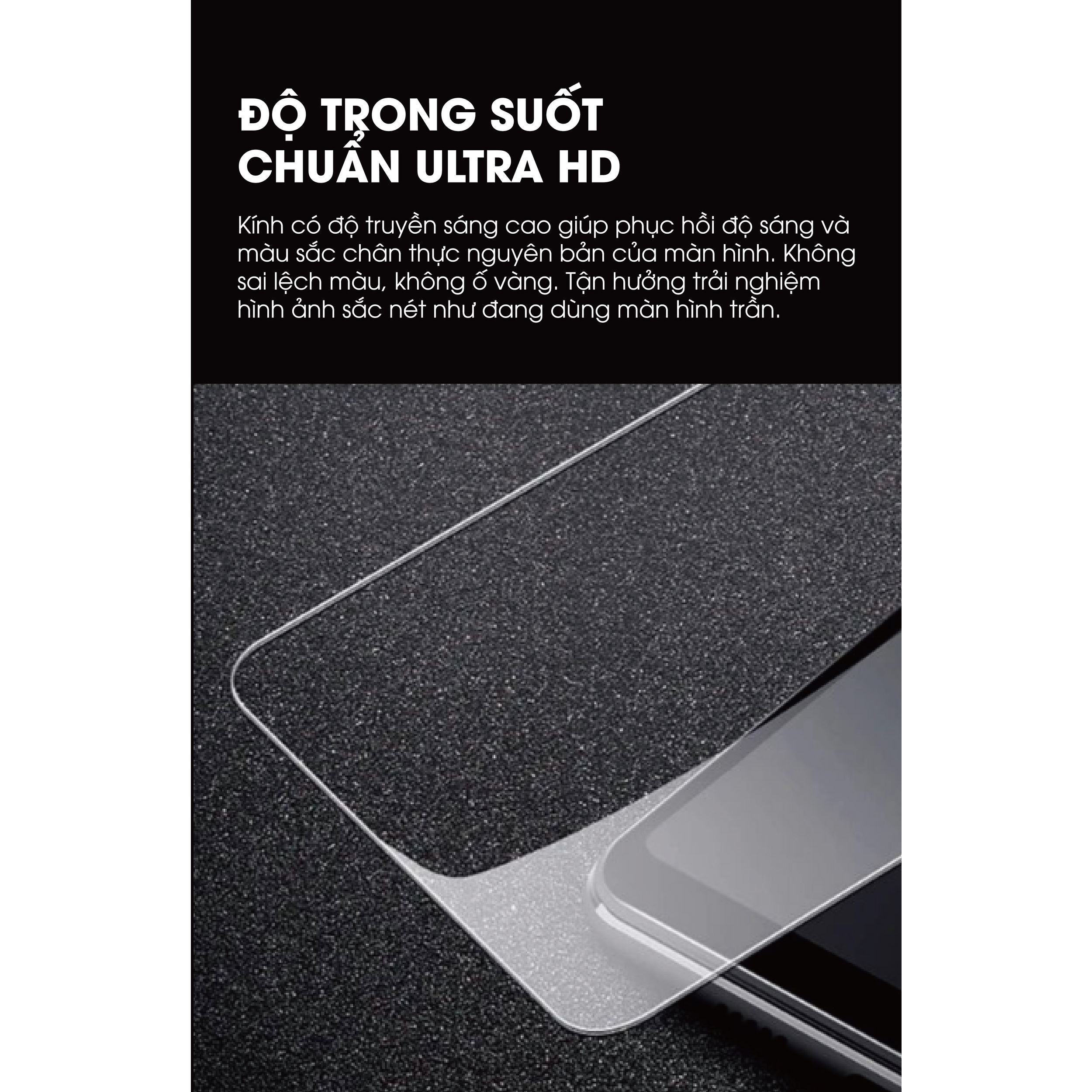 Miếng dán kính cường lực không viền iPhone 18 Pro Max Mipow IRONBULL BJ802-CR Màu Trắng