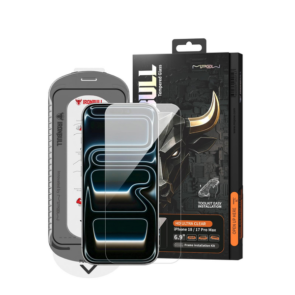 Miếng dán kính cường lực không viền iPhone 18 Pro Max Mipow IRONBULL BJ802-CR