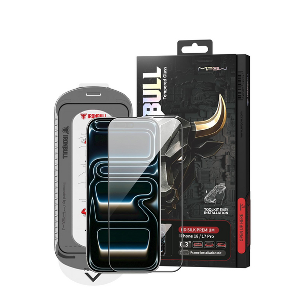 Miếng dán kính cường lực iPhone 18 Pro Mipow IRONBULL BJ804-BK