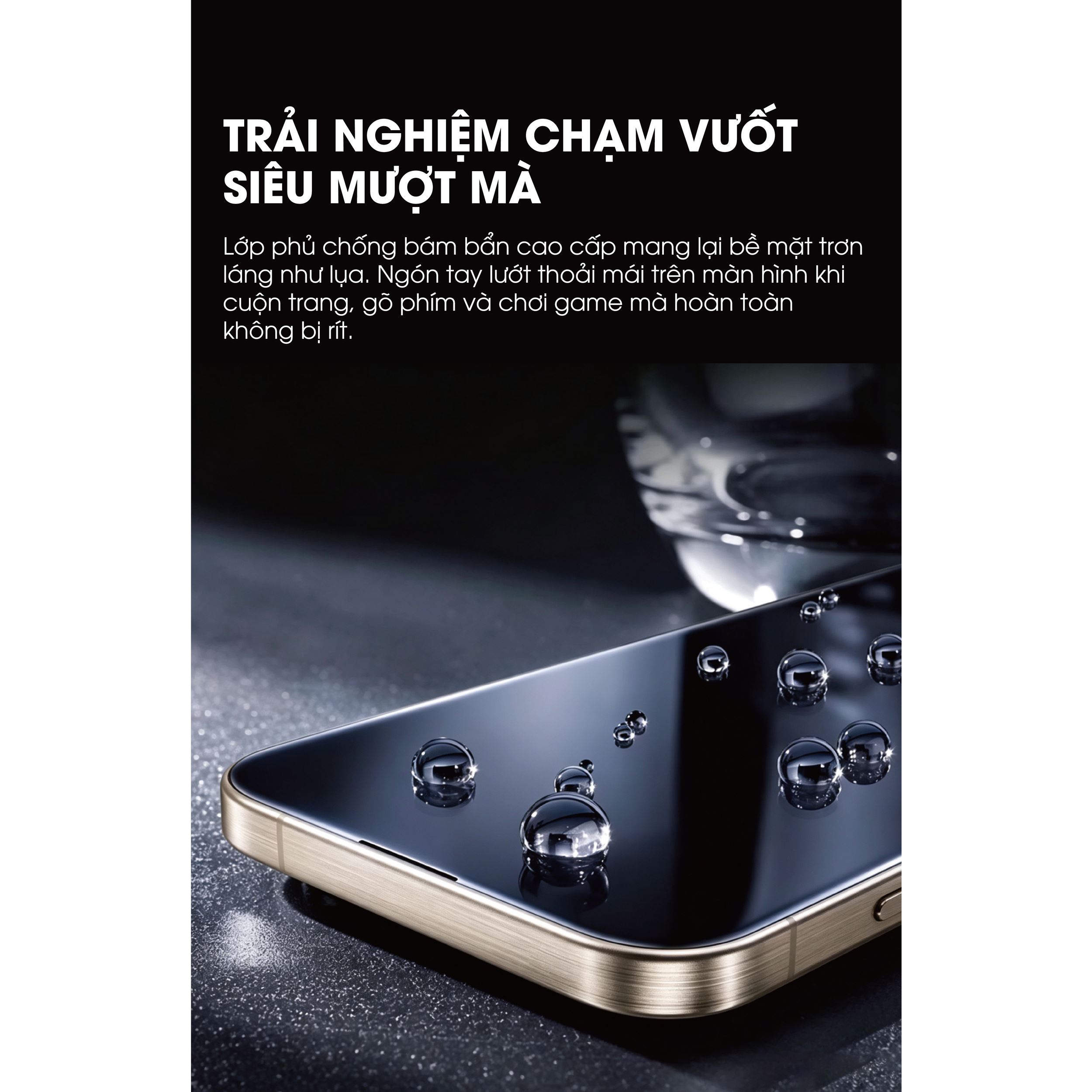 Miếng dán kính cường lực 3D iPhone 18 Pro Max Mipow IRONBULL BJ808-BK Màu Trắng