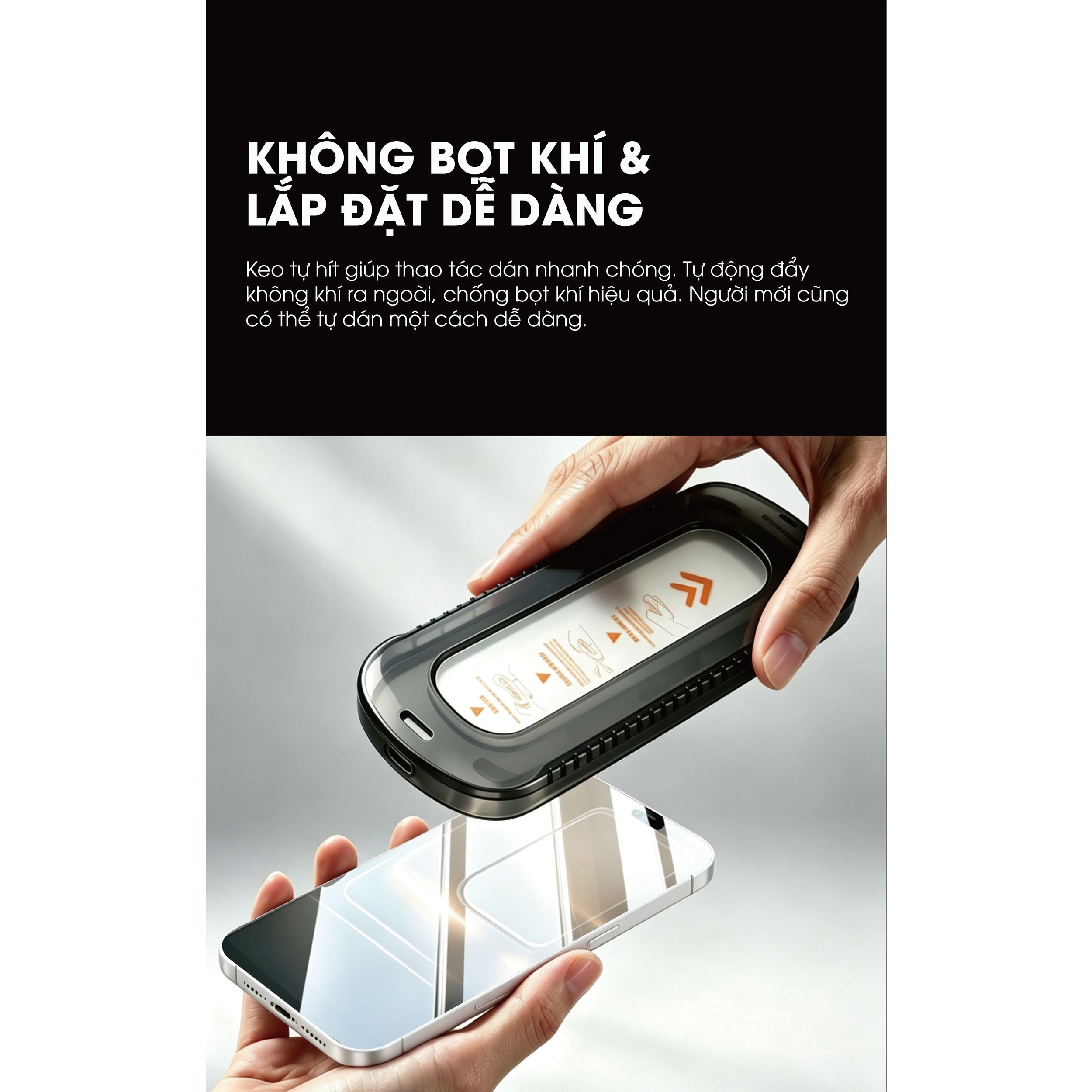 Miếng dán kính cường lực 3D iPhone 18 Pro Max Mipow IRONBULL BJ808-BK Màu Trắng