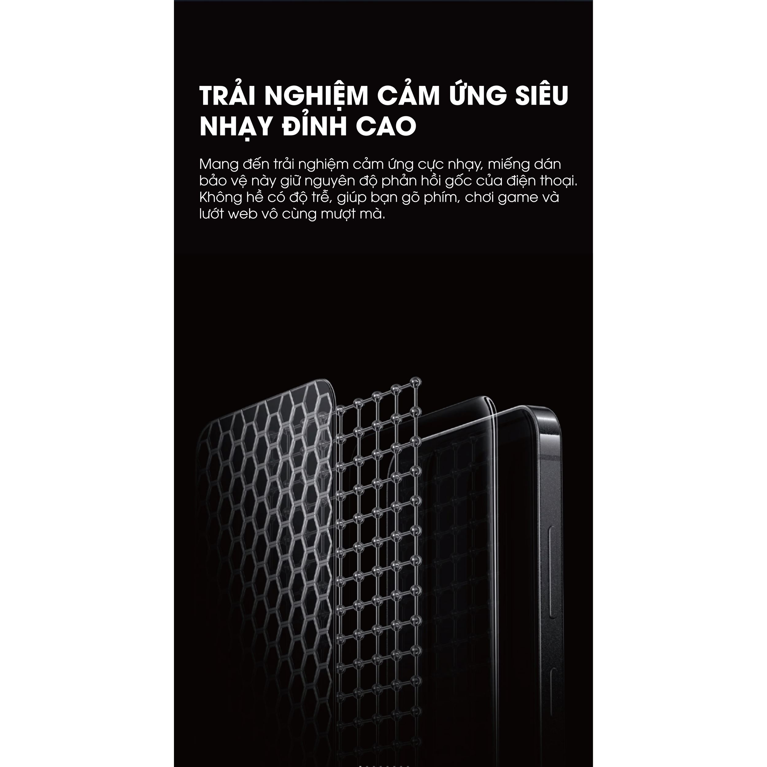 Miếng dán kính cường lực chống nhìn trộm iPhone 18 Pro Max Mipow IRONBULL BJ811-BK Màu Trắng
