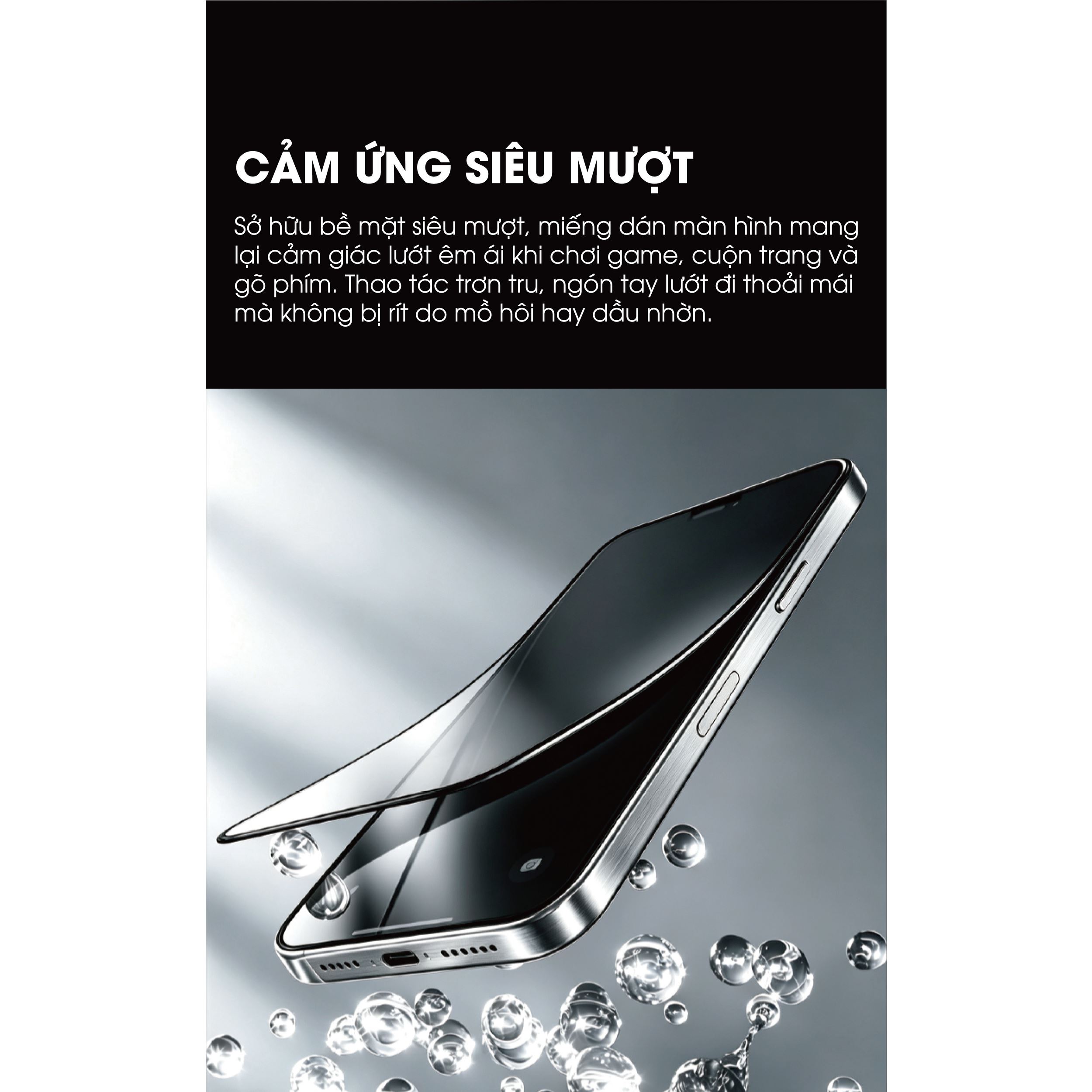 Miếng dán kính cường lực chống nhìn trộm iPhone 18 Pro Max Mipow IRONBULL BJ811-BK Màu Trắng