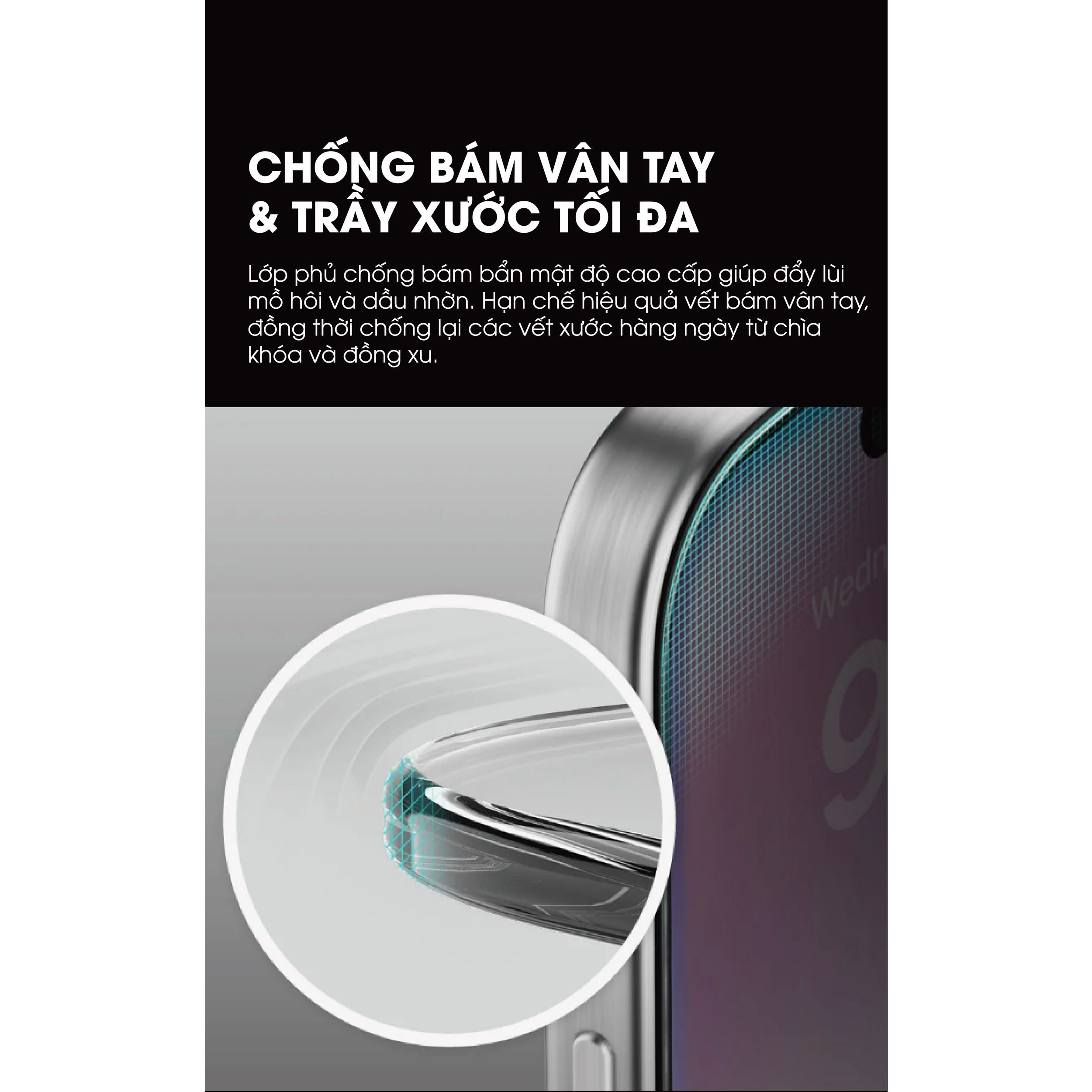 Miếng dán kính cường lực chống phản quang AR iPhone 18 Pro Max Mipow IRONBULL BJ814-BK Màu Trắng