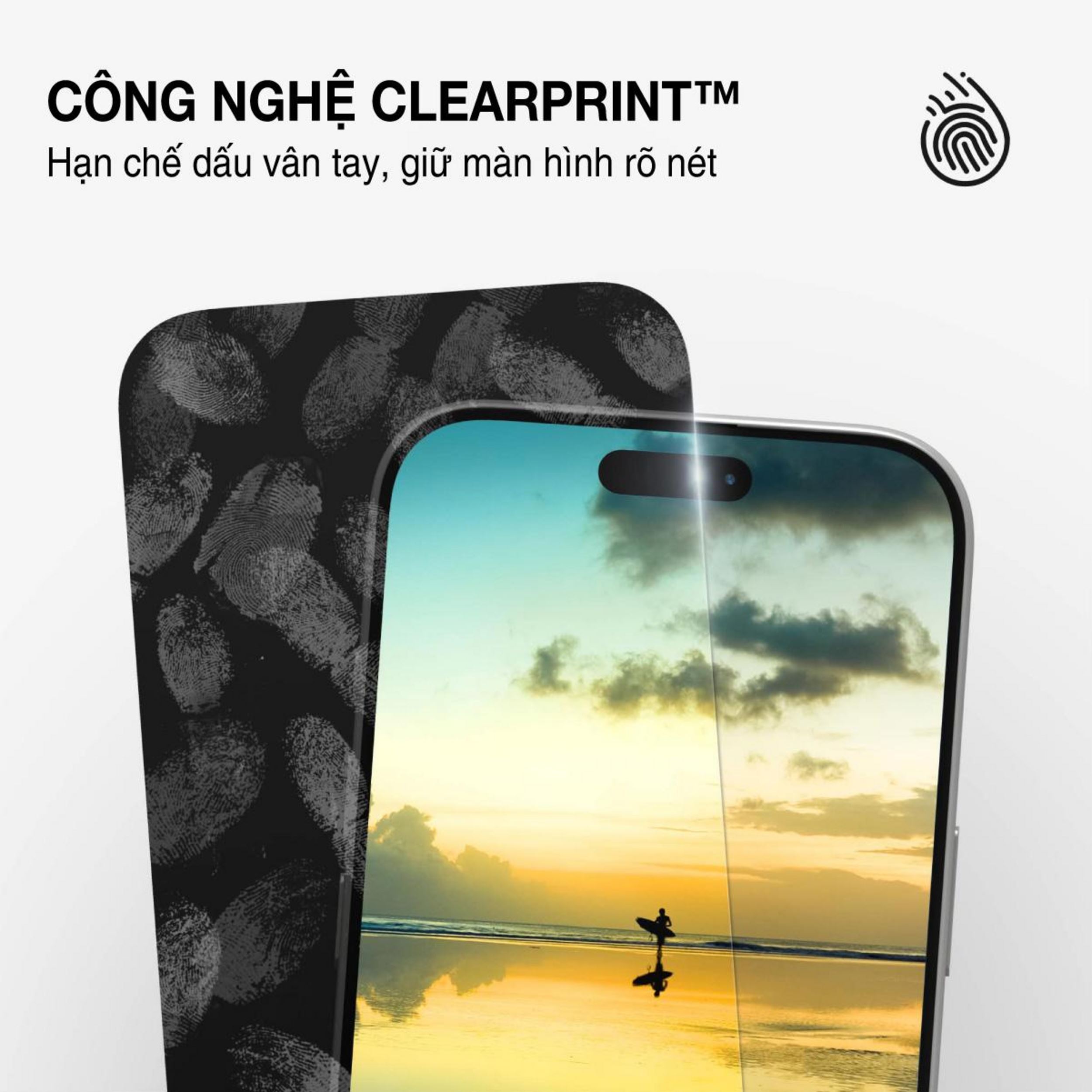 Miếng dán kính iPhone 18 Pro cường lực không viền chống nhìn trộm ZAGG InvisibleShield XTR - 15